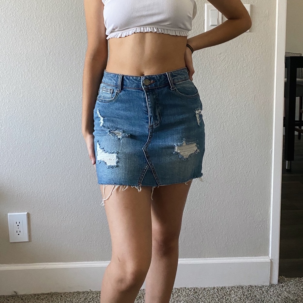 Denim skirt